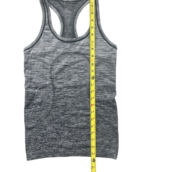 Lululemon Swiftly Tech Racerback Tank Top 2.0 Gray Space Dye Size 4 Seamless - Picture 7 of 8